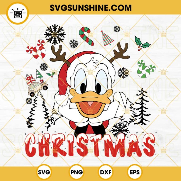 Donald Duck Christmas SVG: A Festive Addition to Your Holiday Decor