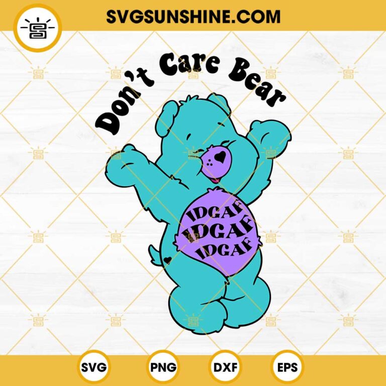 Cheer Bear SVG, Care Bears SVG PNG DXF EPS Cricut, Silhouette Cut File