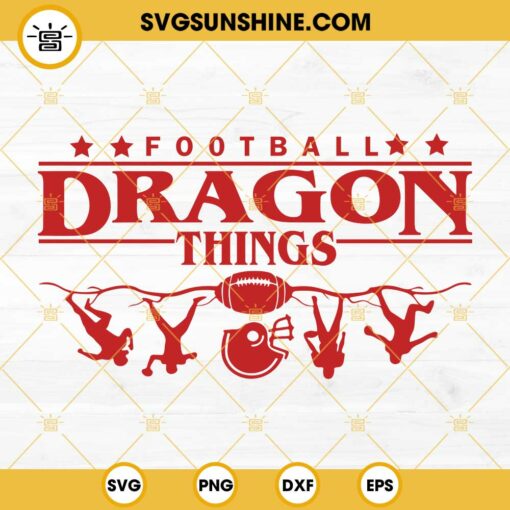 Dragon SVG, Football Dragon Things SVG, School Spirit SVG, Dragon Team SVG PNG DXF EPS Cricut Cut File