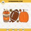 Fall Football SVG, Fall Coffee Pumpkin Spice SVG, Fall Latte SVG PNG DXF EPS Cut Files