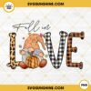 Fall In Love Gnomes Leopard PNG, Gnomes Buffalo Plaid PNG