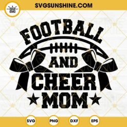 Football And Cheer Mom SVG, Football Mom SVG, Cheer Mom SVG, Mom Of Both SVG