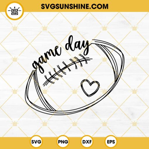 Game Day Football SVG, Game Day SVG, Football SVG