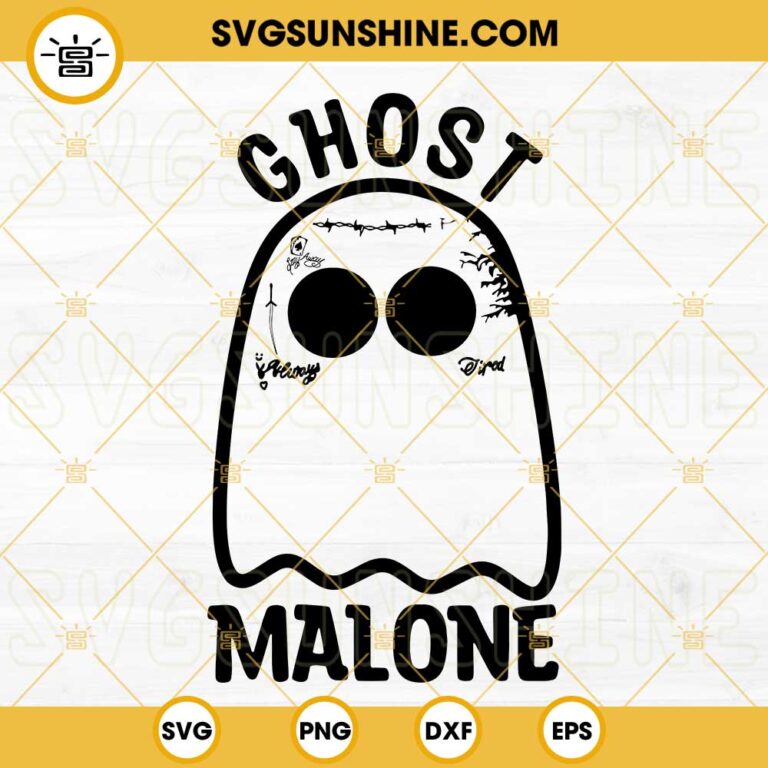 Ghost Malone SVG, Funny Ghost SVG, Halloween Cute Ghost SVG PNG DXF EPS