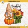 Gnomes Thanksgiving Pumpkin Sunflower PNG, Gnomes Thankful PNG