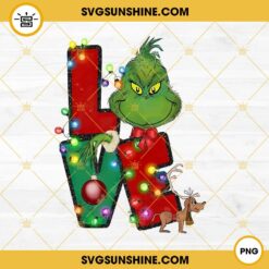 Grinch And Max Love Christmas PNG, Grinch Christmas PNG