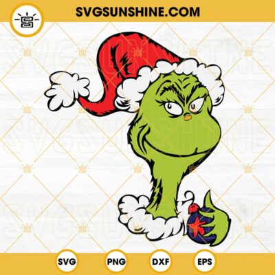 Grinch Christmas SVG, Grinch SVG PNG DXF EPS Cricut Silhouette Vector ...