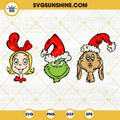 Grinch SVG, Cindy Lou Who SVG, Max Dog SVG, Grinch SVG Bundle