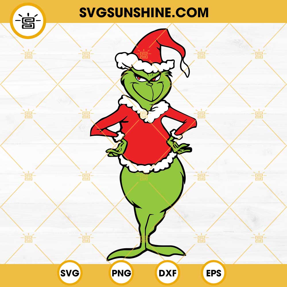 Grinch SVG, Grinch Christmas SVG, Grinch Santa Claus SVG