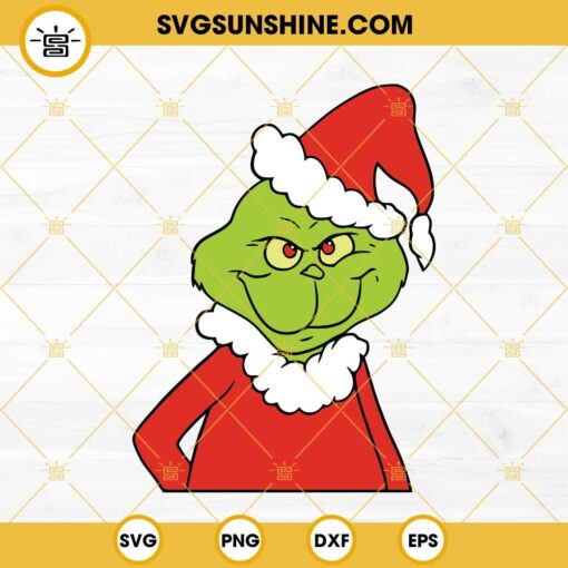 Grinch SVG, Grinch Santa SVG, Grinch Christmas SVG