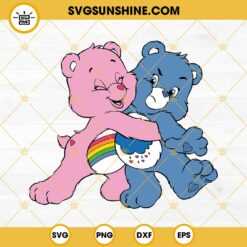 Grumpy Bear And Cheer Bear Care Bear SVG DXF EPS PNG Cricut Silhouette Clipart