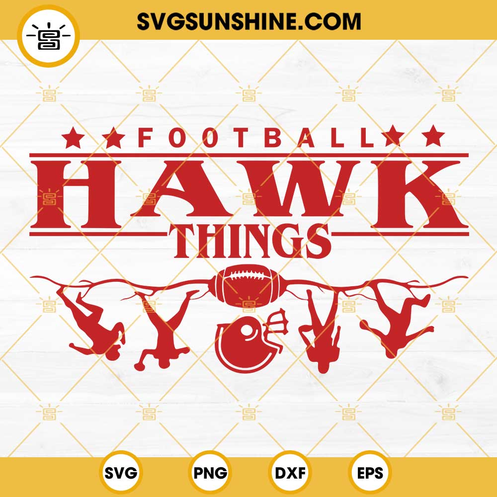 Hawks SVG, Football Hawk Things SVG, School Spirit SVG, Hawks Team SVG PNG DXF EPS Cricut Cut File