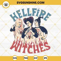 Hellfire Witches SVG, Hellfire Club Hocus Pocus SVG PNG DXF EPS Cricut