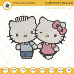 Hello Kitty And Dear Daniel Embroidery Design File