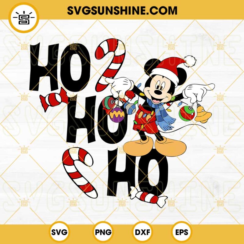 Walt Disney World Mickey Christmas Svg Mickey Christmas Lights Png Christmas Mickey Santa Hat Svg