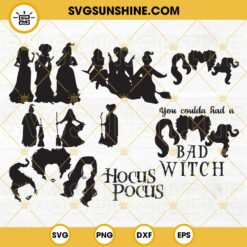 Hocus Pocus SVG Bundle, Sanderson SVG, Halloween SVG, Sanderson Sisters SVG