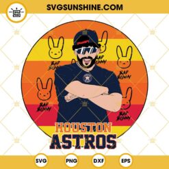 Houston Astros Bad Bunny SVG, Houston Astros SVG, Baseball SVG Vector Clipart