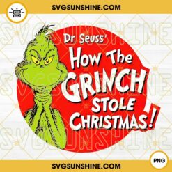 How The Grinch Stole Christmas PNG, Grinch Christmas Ornament PNG Digital Download