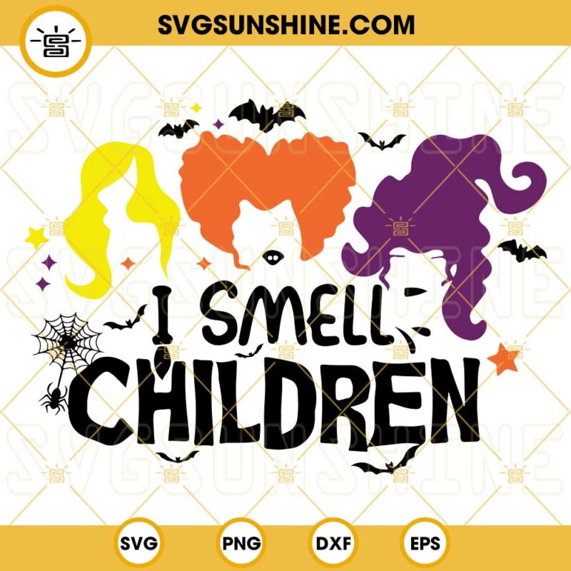 I Smell Children SVG, Hocus Pocus Hair SVG, Halloween SVG, Sanderson