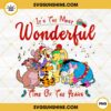 It's The Most Wonderful Time Of The Years Christmas PNG, Pooh Piglet Christmas PNG, Disneyland Christmas PNG