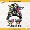 Jeep Life Hippie PNG, Messy Bun Jeep Mom Life PNG Digital Download