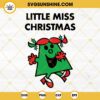 Little Miss Christmas SVG PNG DXF EPS Cut File For Cricut Silhouette