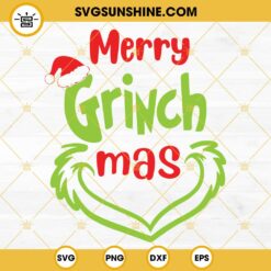 Merry Grinch Mas SVG, Grinchmas Merry Christmas SVG, Grinchmas SVG