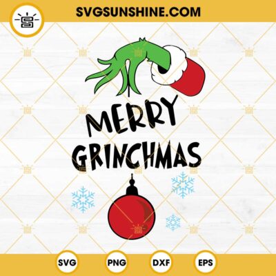 Merry Grinchmas SVG, Grinch Christmas Truck And Christmas Tree SVG ...