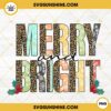 Merry And Bright Leopard PNG File, Merry Christmas PNG, Merry And Bright PNG