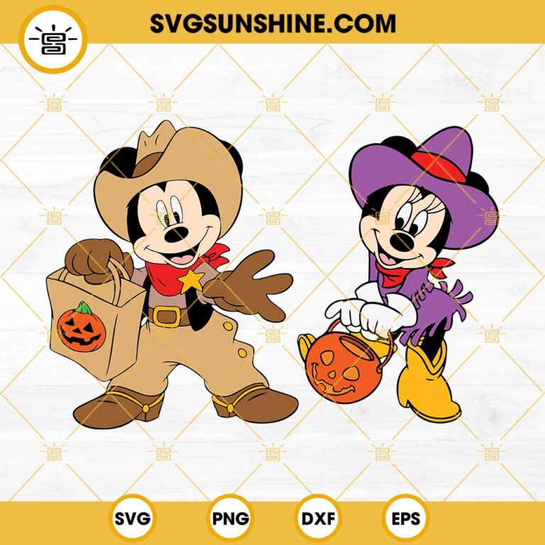 Mickey Minnie Halloween SVG Bundle, Disney Pumpkin Halloween SVG PNG