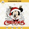 Mickey Mouse Santa Hat Reindeer Christmas SVG, Christmas Mickey Disney SVG, Mickey Santa Hat SVG