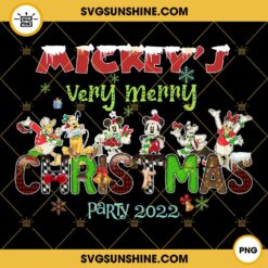 Mickey Very Merry Christmas Party 2022 PNG, Mickey And Friends Christmas 2022 PNG File