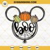 Mickey Head Pumpkin Halloween SVG, Disney Boo Halloween SVG PNG DXF EPS Files