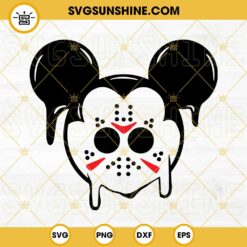 Mickey Mouse Jason Voorhees Mask SVG PNG DXF EPS Cricut Silhouette Vector Clipart