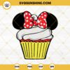 Minnie Mouse Cupcake SVG PNG DXF EPS Cricut Silhouette Vector Clipart