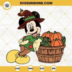 Thankful Grateful Blessed SVG, Minnie Pumpkin Thanksgiving SVG, Minnie Fall Autumns Leaves SVG