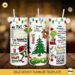 Grinch Tumbler PNG, The Grinch Quotes Christmas 20oz Tumbler PNG File Digital Download