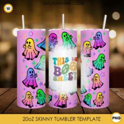 This Is Boo Sheet 20oz Skinny Tumbler PNG, Boo halloween Tumbler PNG File Digital Download