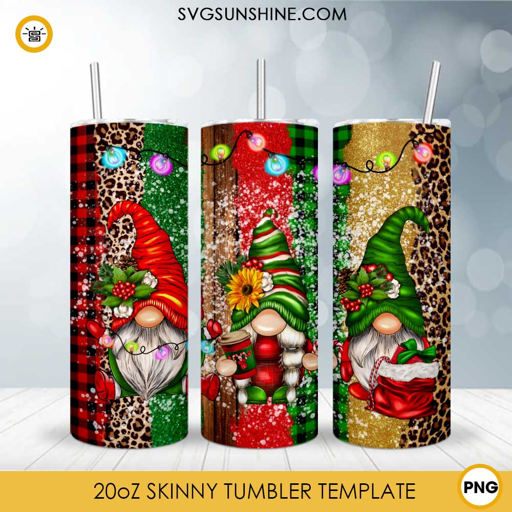 CHRISTMAS GNOME TUMBLER 56- Includes One 20oz Metal Insulated Tumbler, –  PALMETTO RESIN ART LLC