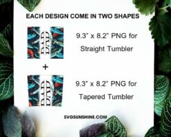 Fishing Dad 20oz Skinny Tumbler Template PNG, Fishing Dad Gift Tumbler Template PNG File Digital Download