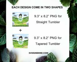 Golf Dad 20oz Skinny Tumbler Template PNG File Digital Download