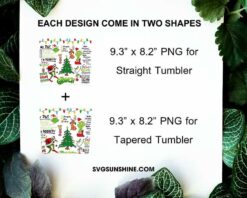 Grinch Tumbler PNG, The Grinch Quotes Christmas 20oz Tumbler PNG File Digital Download