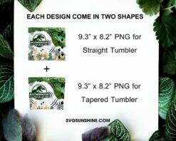 Mother Hood Is A Walk In The Park 20oz Skinny Tumbler PNG, Jurassic Park Mother Day Tumbler PNG File Digital Download