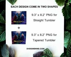 Hocus Pocus 2 We're Back Witches 20oz Skinny Tumbler PNG, Hocus Pocus 2 Tumbler Wrap, Skinny Tumbler 20oz Design PNG