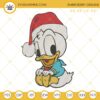 Baby Donald Duck Christmas Embroidery Design Files