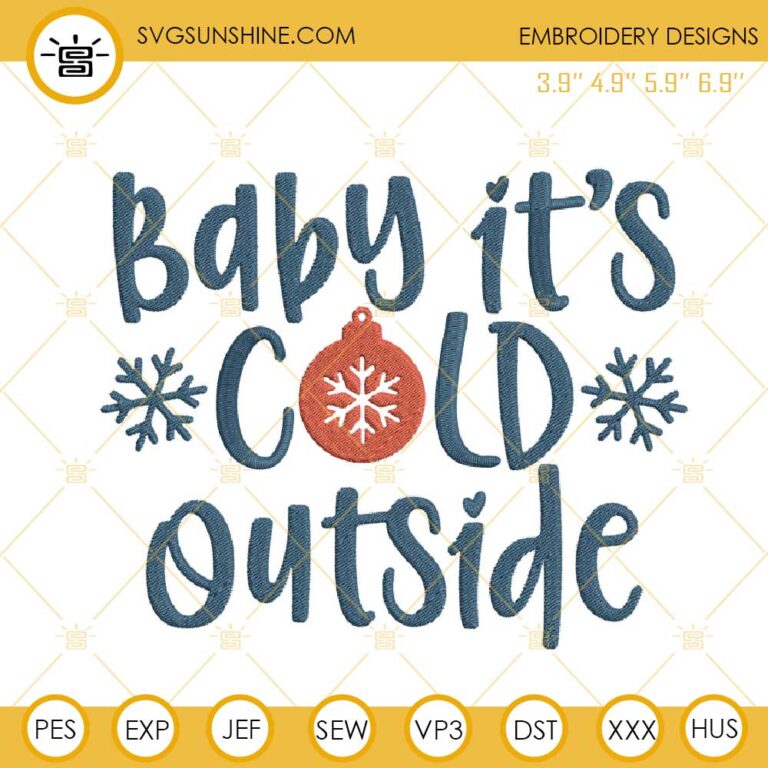 ANVEVO 'Baby It's Cold Outside' Christmas Decor Wood Box - Rustic Farmhouse Storage Caddy With Funny Quote