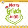 Merry Grinch Mas Embroidery Designs, Grinch Christmas Embroidery Design Files
