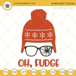 Oh Fudge Merry Christmas Embroidery Designs, A Christmas Story Embroidery Designs
