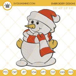 Snowman Christmas Embroidery Designs File