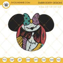 Mouse Head Sally Embroidery Design File